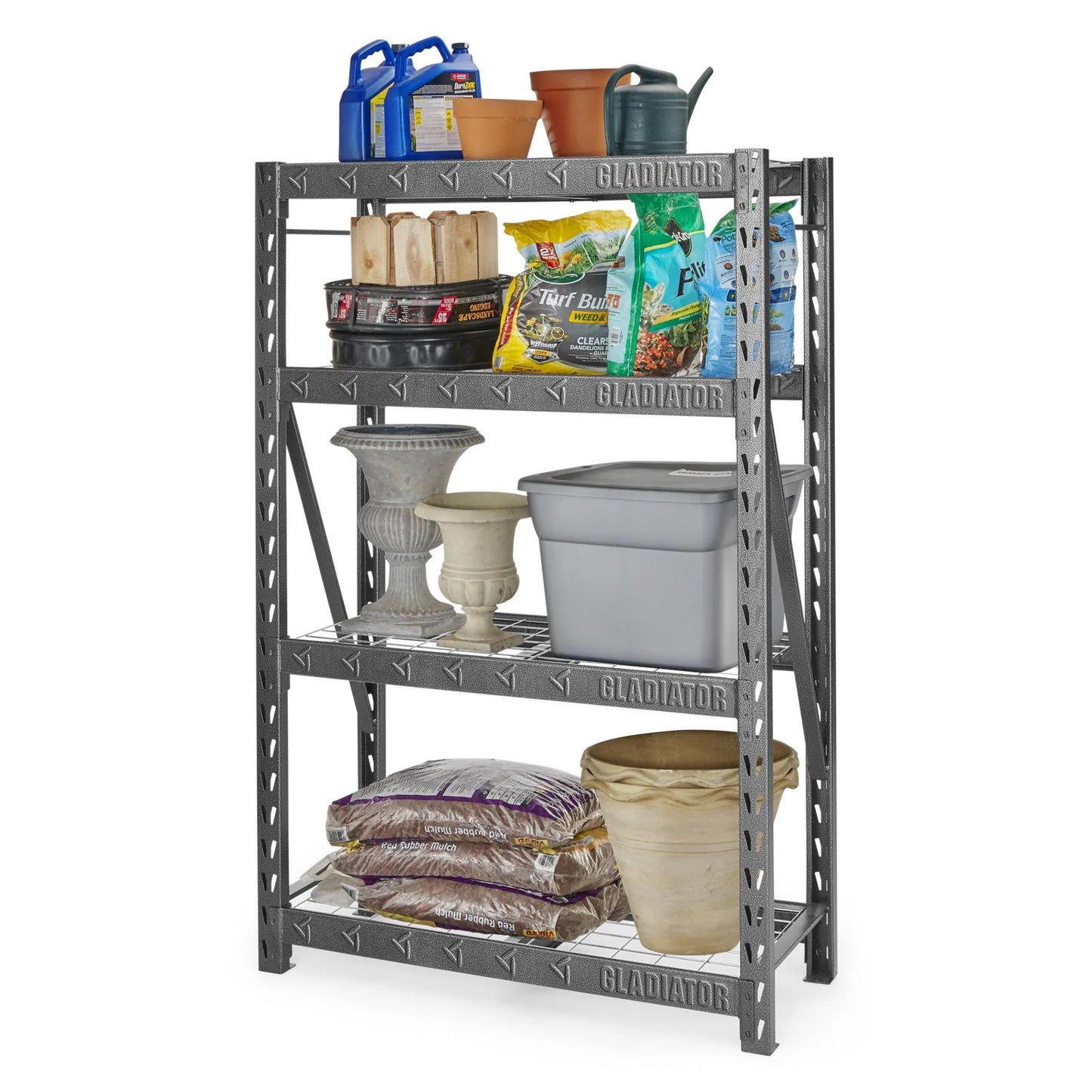 48" Wide Heavy Duty Rack with Four 18" Deep Shelves