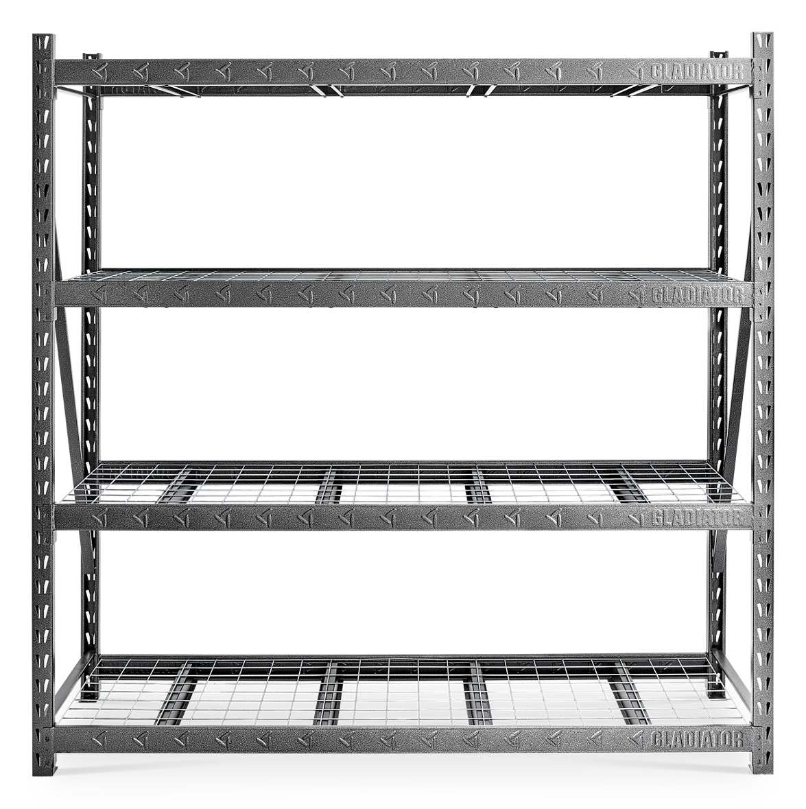 90" x 90" Heavy Duty Mega Rack with Four Adjustable Shelves